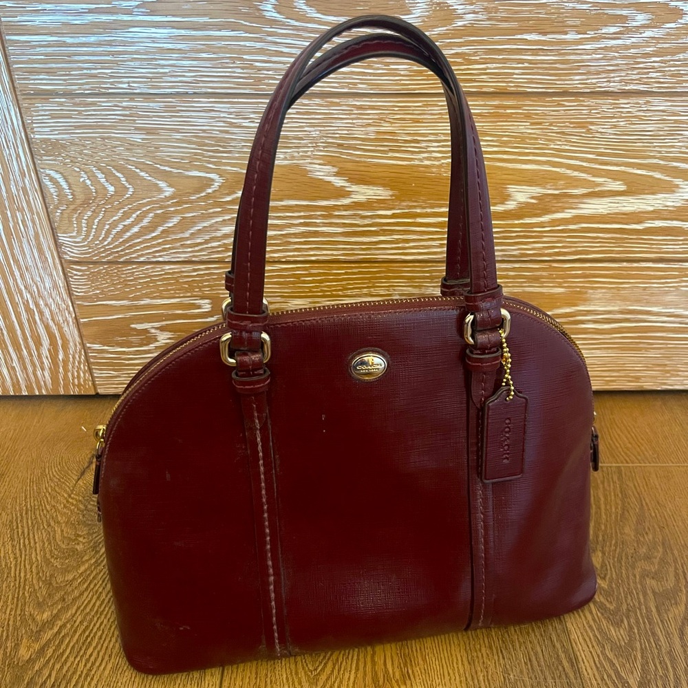 Burgundy Coach Purse